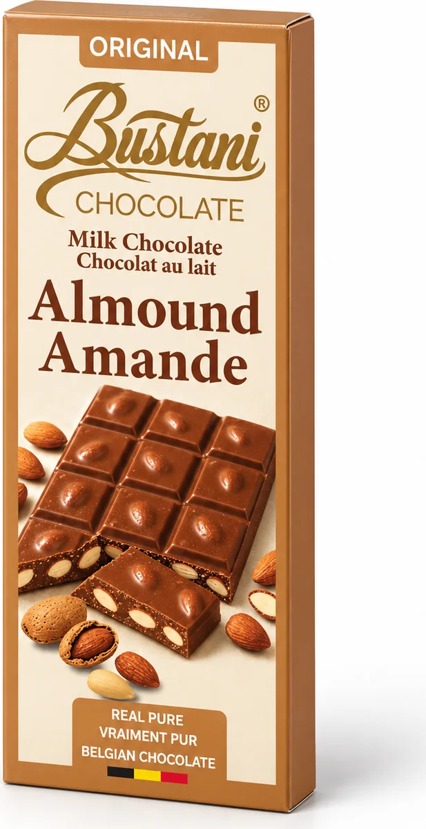 Milk chocolate almond bar
