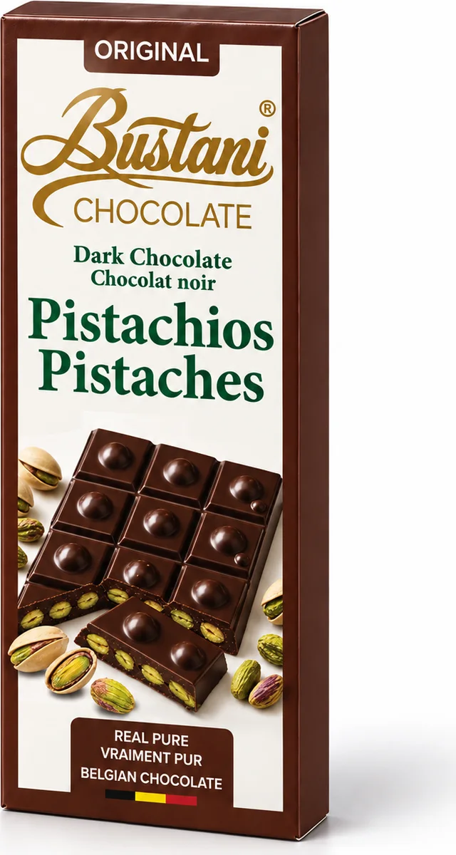 Dark chocolate pistachio bar